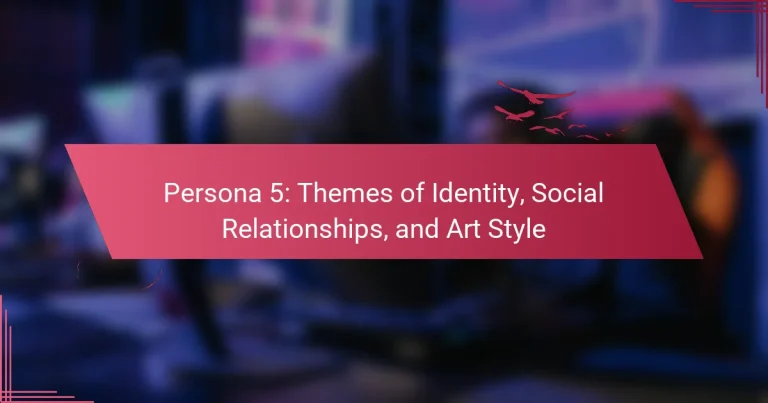 Persona 5: Themes of Identity, Social Relationships, and Art Style